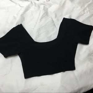 Brandy Melville black crop top.